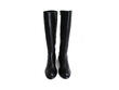 Haworth Black Tall leather boot: Front