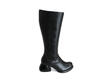 Haworth Black Tall leather boot: Profile outside