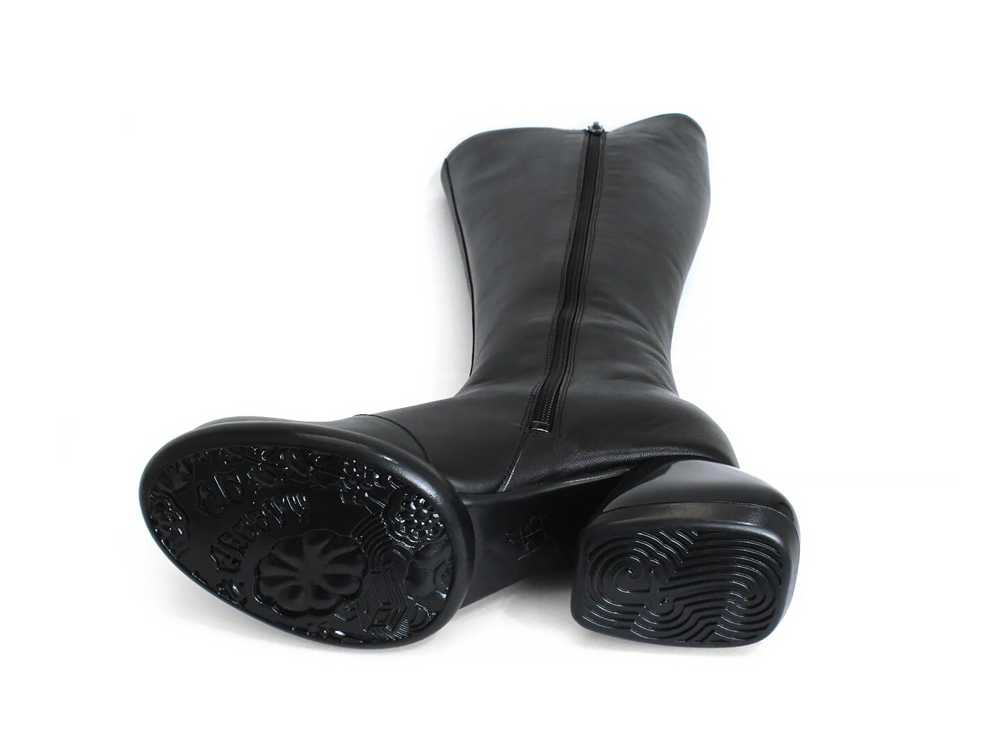 Haworth Black Tall leather boot: Sole