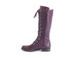 Hayden Burgundy Flat lace-up boot: Profile inside