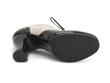 Heal Black & Cream Brogued Lace-up Heel: Sole
