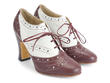 Heal Canada Brogued Lace-up Heel: Quarter view