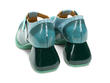 Hockney Turquoise Talon salomé en cuir: Back