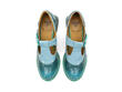 Hockney Turquoise Talon salomé en cuir: Front