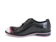 Honorius: Women’s Pink/Black Sleek wingtip oxford: Profile inside