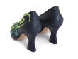 Hotchkiss Blue/Green Embroidered Pumps: Back