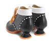 Investigator Dots Collared lace-up ankle boot: Back