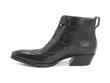 Jack Noir lisse Triple-Strap Boots: Profile inside