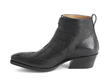 Jack: Women’s black Triple strap boot: Profile inside
