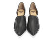 Jessica Black Pointed Slip-On D'Orsay Shoe: Front