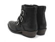 Jett Black Triple-Buckle Leather boot: Back