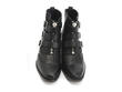 Jett Black Triple-Buckle Leather boot: Front