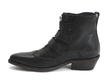 Jett Black Triple-Buckle Leather boot: Profile inside