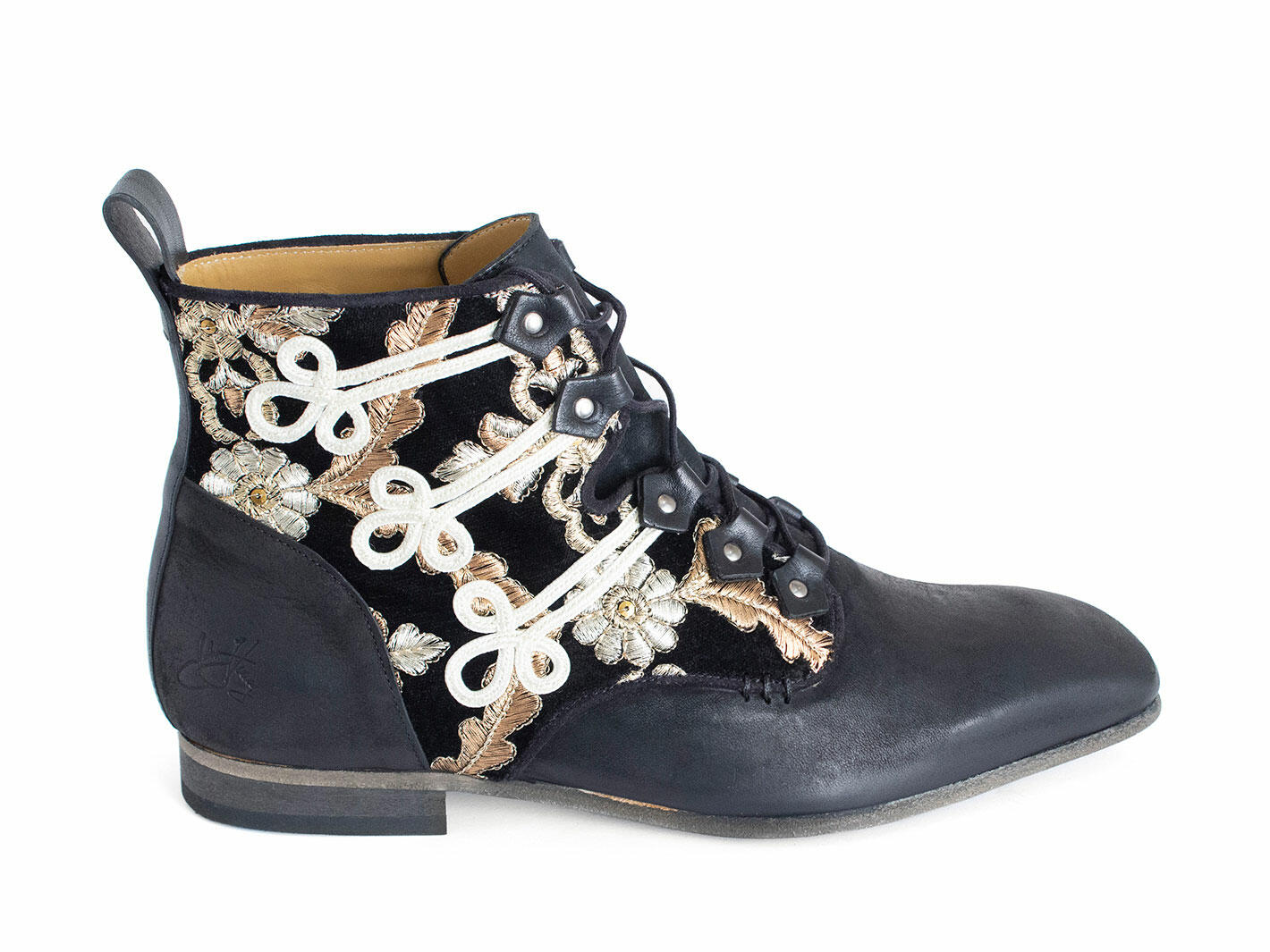 Jimi Noir Fluevog x Jimi Hendrix: Profile outside