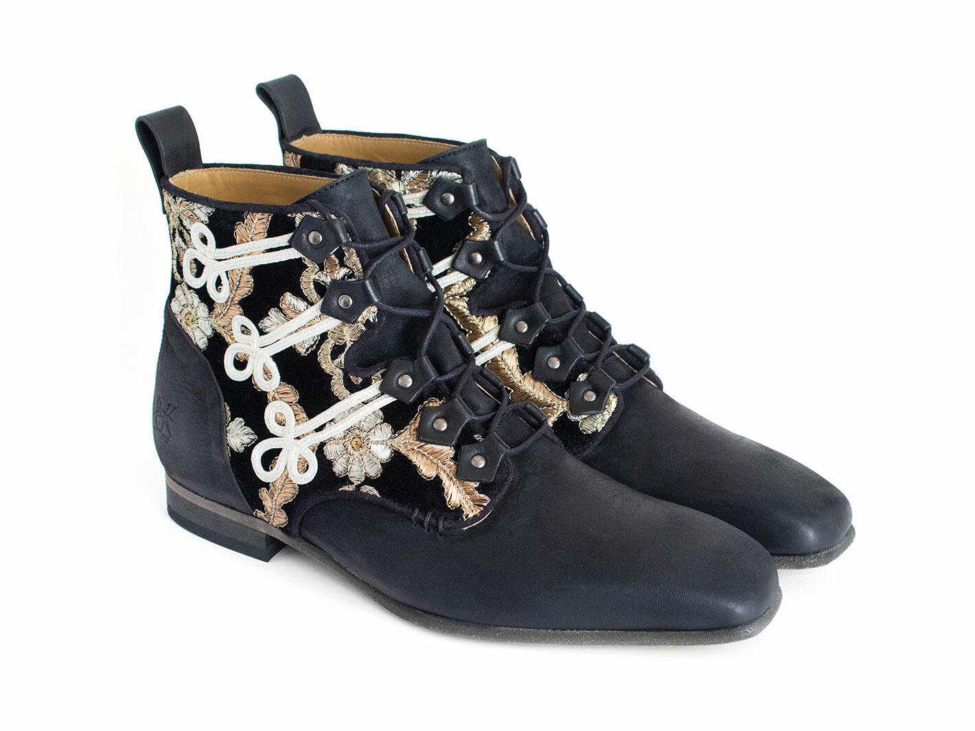 Jimi Noir Fluevog x Jimi Hendrix: Quarter view