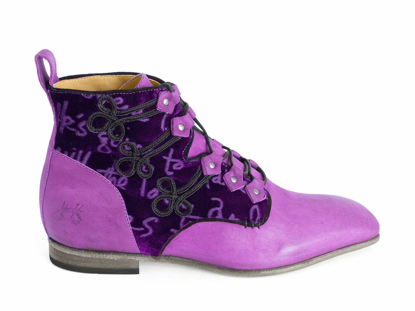 Jimi Purple Fluevog x Jimi Hendrix: Profile outside