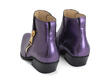 Joplin: Women's Purple Zip-Up Ankle Boots: Back