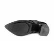 Joyride Black Wide Strap Platform Heels: Sole