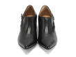 Justine Noir Pointy toed low heel: Front