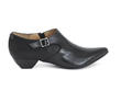 Justine Noir Pointy toed low heel: Profile outside