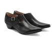 Justine Noir Pointy toed low heel: Quarter view