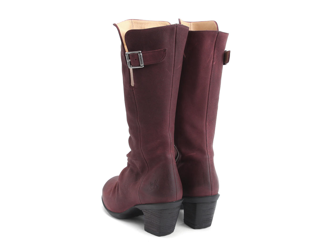 Kanawa Bourgogne Botte souple en cuir: Back