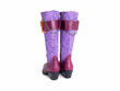 Kay Purple Paisley Tall Western Boots: Back
