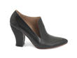 Kendra Black Pointed-Toe Leather Heels