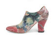 Kendra Floral & Cream Pointed-Toe Leather Heels: Profile inside
