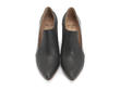 Kendra Noir Bout Pointu Talon de Cuir