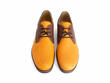 Kenn Orange/Brown/Black Contrast Derby Shoes: Front