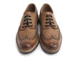 Kennedy Havane Brogued lace-up derby wingtip: Front