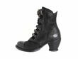 Lakewood Black Buckled Ankle Boots: Profile outside