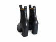 Le Mans Black Platform Chelsea Boots: Back
