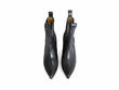 Le Mans Black Platform Chelsea Boots: Front