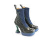 Lena Parfait Bleu Bottillon à plate-forme: Quarter view