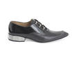 Lestat Black Bumped-Toe Lace-Up Shoes: Profile outside
