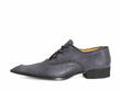 Lestat Slate Bumped-Toe Lace-Up Shoes: Profile outside