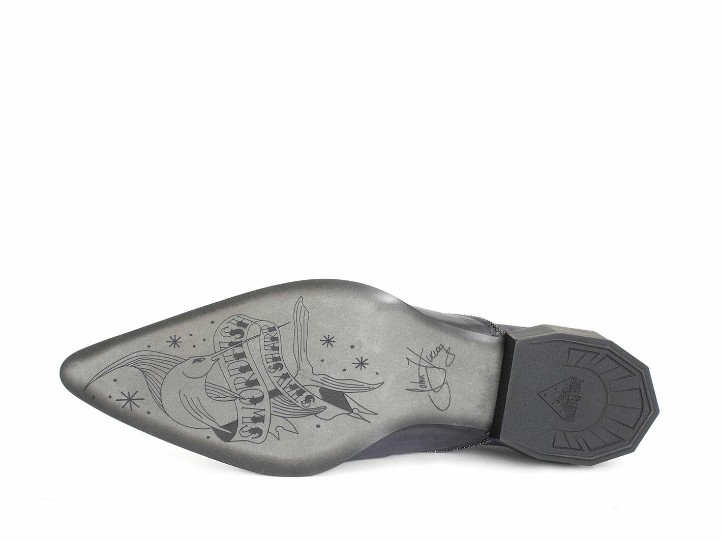 Lestat Slate Bumped-Toe Lace-Up Shoes: Sole