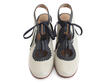 Levitation Gris Slingback with scalloped trim: Front
