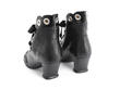 Licia black Scalloped ankle boot: Back