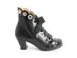Licia black Scalloped ankle boot: Profile outside