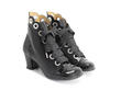Licia black Scalloped ankle boot: Quarter view