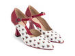 Lily-Rose Heart/Red D’orsay mary jane heel: Quarter view