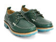 Little Wing Green Boat shoe with wings: Quarter view
