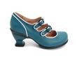 Liz Teal Double Buckle Mary Jane Heel
