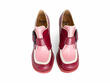 Lolly Pink/Burgundy Contrast Buckle Shoes: Front