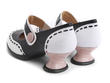 Loyalist Noir & blanc Vintage style mary jane: Back