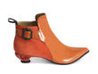 Lucidota Orange Dainty ankle boot: Profile outside