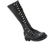 Lucky Stud Black with Beige stitch